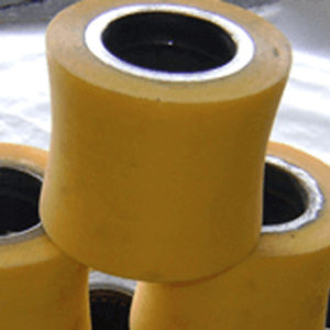 Polyurethane coated wheels
