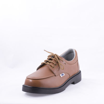 Brown tie safety shoe- Style 86657