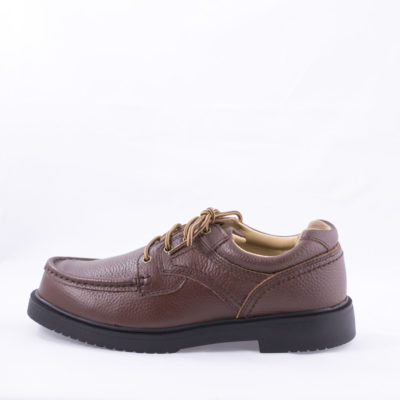 Brown tie safety shoe- Style 86661 - Image 2