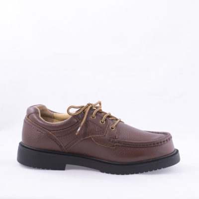 Brown tie safety shoe- Style 86661 - Image 3